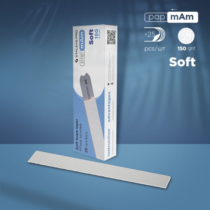 Staleks Soft Nasúvacie pilníky 25ks DFCE-20-150/25 biele