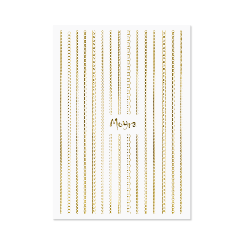 Moyra Nail Art Ozdobné retiazky No. 01 Gold