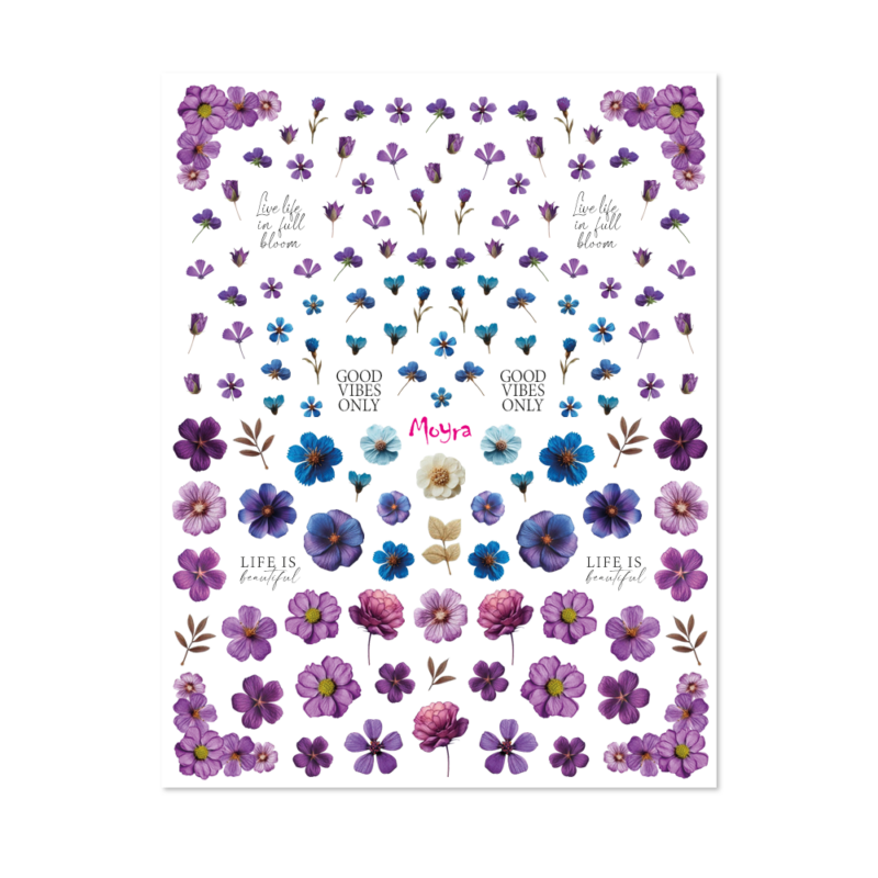 Moyra Vodolepka Ombre 17 Dried flowers Purple