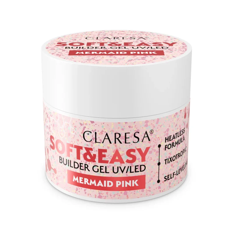 Claresa Soft&Easy Stavebný gél Mermaid Pink 45g