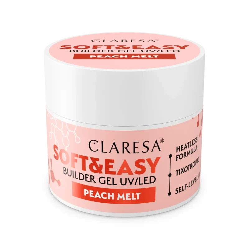 Claresa Soft&Easy Stavebný gél Peach Melt 45g