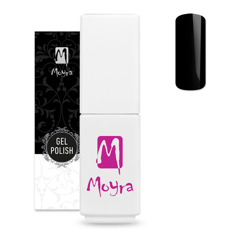 Moyra Mini Gél lak No. 166 Super Black 5,5ml